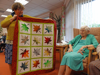 Barbara Janssen presents the 2nd prize to Dorothy Edwards.