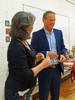 Presentation of a cheque to Dr. Jim Hart for CICRA